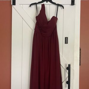 Alfred Angelo Bridesmaid dress! burgundy/mahogany. Size 6 *altered*